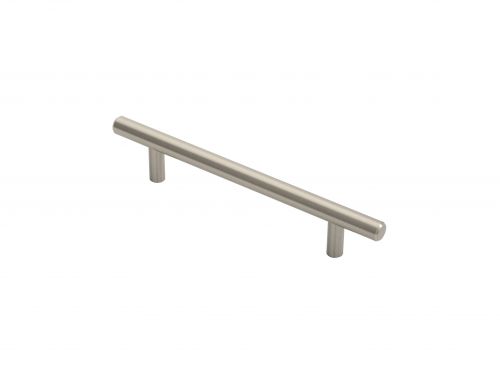 Click Here To Enlarge This Photo Of FTD445BSN - Carlisle Brass Fingertip Design 12mm Steel T-Bar Handle (128mm c/c) 188mm Satin Nickel