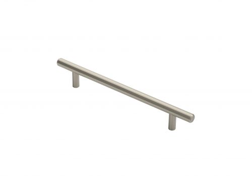 Click Here To Enlarge This Photo Of FTD445CSN - Carlisle Brass Fingertip Design 12mm Steel T-Bar Handle (160mm c/c) 220mm Satin Nickel