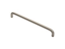 FTD460DSN - Carlisle Brass Fingertip Design 10mm D Handle (192mm c/c) 202mm Satin Nickel