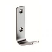 HCH9012SAA - Carlisle Brass Eurospec Flat Coat Hook 70 x 20mm Satin Anodised Aluminium