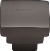 C3672 32-MB Heritage Brass Cabinet Knob Square Stepped Design 32mm Matt Bronze Finish