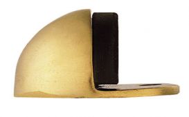 AA20 - Carlisle Brass Floor Mounted Doorstop (Oval) Polished Brass