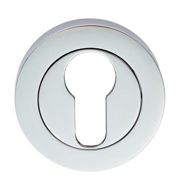 Click Here To Enlarge This Photo Of GK4001CP - Carlisle Brass Euro Profile Escutcheon 52mm x 8mm Polished Chrome