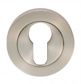 GK4001SN - Carlisle Brass Euro Profile Escutcheon 52mm x 8mm Satin Nickel