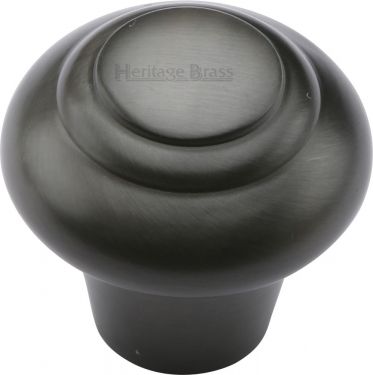 Click Here To Enlarge This Photo Of C3985 32-MB Heritage Brass Cabinet Knob Round Bead Design 32mm Matt Bronze Finish
