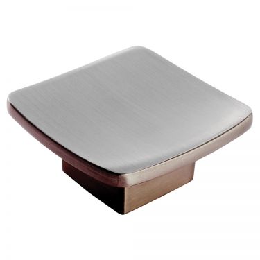 Click Here To Enlarge This Photo Of FTD4020ASN - Carlisle Brass Fingertip Design Novus Knob 44 x 44mm Satin Nickel
