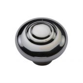 C3985 32-PC Heritage Brass Cabinet Knob Round Bead Design 32mm Polished Chrome Finish