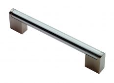 FTD4750DSNSS - Carlisle Brass Fingertip Design 14mm Bar Handle (192mm c/c) 232mm Satin Nickel/Satin Stainless Steel