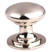 M47APN - Carlisle Brass Fingertip Design Victorian Knob 25mm Polished Nickel