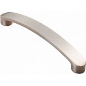 FTD2035BSN - Carlisle Brass Fingertip Design Radiused End Flat Bow Handle (160mm c/c) 178mm Satin Nickel