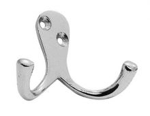 AA27CP - Carlisle Brass Victorian - Double Robe Hook Polished Chrome