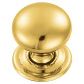 FTD1265C - Carlisle Brass Fingertip Design Hollow Victorian Knob 38mm Polished Brass