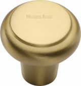 C3990 32-SB Heritage Brass Cabinet Knob Round Edge Design 32mm Satin Brass Finish