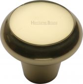 C3990 38-PB Heritage Brass Cabinet Knob Round Edge Design 38mm Polished Brass Finish