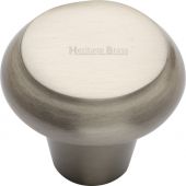 C3990 38-SN Heritage Brass Cabinet Knob Round Edge Design 38mm Satin Nickel Finish