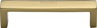 C4520 101-PB Heritage Brass Cabinet Pull Wide Metro Design 101mm ctc Polished Brass Finish