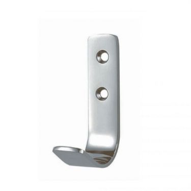 Click Here To Enlarge This Photo Of HCH1012SSS - Carlisle Brass Eurospec 70 x 20mm Flat Coat Hook Satin Stainless Steel