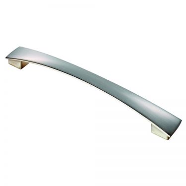 Click Here To Enlarge This Photo Of FTD3170BSN - Carlisle Brass Fingertip Design Valetta Bow Handle (192mm c/c) 219mm Satin Nickel