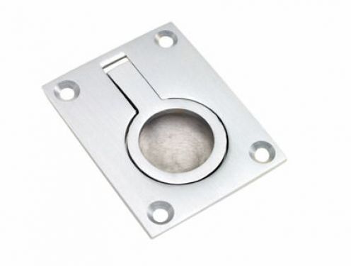 Click Here To Enlarge This Photo Of FRP50SC - Carlisle Brass Flush Ring Pull 50 x 38mm Satin Chrome