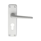 SAA21Y - Carlisle Brass Eurospec Lever on Backplate Euro Profile Satin Anodised Aluminium