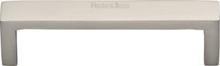 C4520 101-SN Heritage Brass Cabinet Pull Wide Metro Design 101mm ctc Satin Nickel Finish