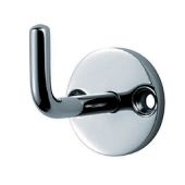 HCH1016BSS - Carlisle Brass Eurospec Coat Hook on 32mm Dia Rose Bright Stainless Steel