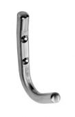 HCH1011BSS - Carlisle Brass Eurospec 80 x 10mm Dia Coat Hook Bright Stainless Steel