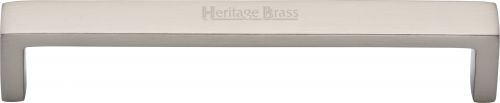 Click Here To Enlarge This Photo Of C4520 152-SN Heritage Brass Cabinet Pull Wide Metro Design 152mm ctc Satin Nickel Finish