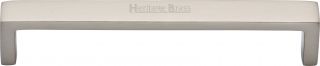 C4520 152-SN Heritage Brass Cabinet Pull Wide Metro Design 152mm ctc Satin Nickel Finish