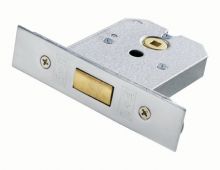 FLD8030SCP - Carlisle Brass Eurospec Flat Dead Bolt 76mm Satin Chrome