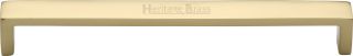 C4520 203-PB Heritage Brass Cabinet Pull Wide Metro Design 203mm ctc Polished Brass Finish