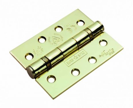 Click Here To Enlarge This Photo Of HIN1433/13EBP - Carlisle Brass Eurospec 102mm x 76mm x 3mm Grade 13 Ball Bearing Hinges (120kg) Electro Brass