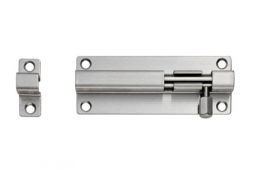 BBT1100SSS - Carlisle Brass Eurospec 100 x 38mm Straight Barrel Bolt Satin Stainless Steel