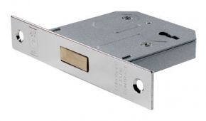 LDE5325NP - Carlisle Brass Eurospec 3 Lever Contract Deadlock 64mm Nickel Plated