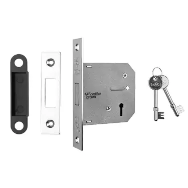 Click Here To Enlarge This Photo Of LDE5330NP - Carlisle Brass Eurospec 3 Lever Contract Deadlock 76mm Nickel Plated