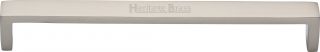 C4520 203-SN Heritage Brass Cabinet Pull Wide Metro Design 203mm ctc Satin Nickel Finish