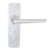 SAA21WC - Carlisle Brass Eurospec Lever on Backplate Bathroom WC Satin Anodised Aluminium