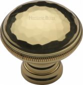 C4545-PB Heritage Brass Cabinet Knob Hand Beaten Design 32mm Polished Brass Finish