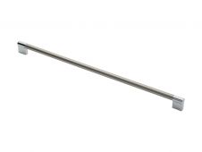 FTD470JSNCP - Carlisle Brass Fingertip Design 13mm Keyhole Handle (448mm c/c) 260mm Satin Nickel/Polished Chrome
