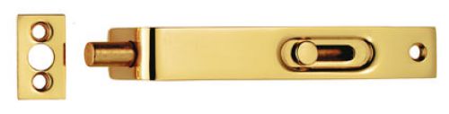 Click Here To Enlarge This Photo Of AA79 - Carlisle Brass Flush Bolt (Sunk Slide) 102mm Polished Brass