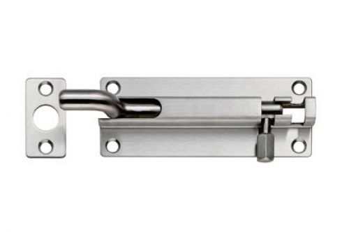 Click Here To Enlarge This Photo Of BBT1100CR/SSS - Carlisle Brass Eurospec 100 x 38mm Cranked Barrel Bolt Satin Stainless Steel