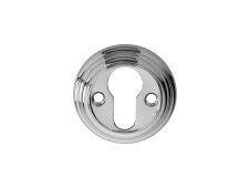 DK1CP - Carlisle Brass Delamain Escutcheon Euro Profile Polished Chrome