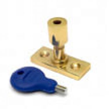 Click Here To Enlarge This Photo Of WF17 - Carlisle Brass Locking Casement Stay Pin 40 x 15mm Polished Brass