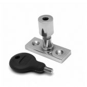 WF17CP - Carlisle Brass Locking Casement Stay Pin 40 x 15mm Polished Chrome