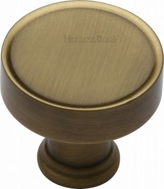 Click Here To Enlarge This Photo Of C4549-AT Heritage Brass Cabinet Knob Florence Design 32mm Antique Brass Finish