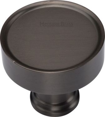 Click Here To Enlarge This Photo Of C4549-MB Heritage Brass Cabinet Knob Florence Design 32mm Matt Bronze Finish