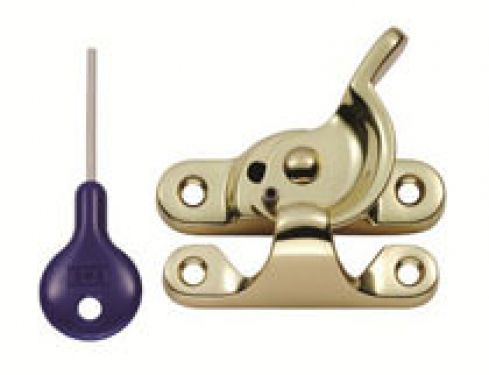 Click Here To Enlarge This Photo Of AA40LCK - Carlisle Brass Locking Sash Fastener (Fitch Pattern) Polished Brass
