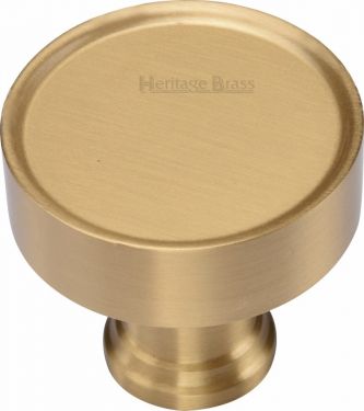 Click Here To Enlarge This Photo Of C4549-SB Heritage Brass Cabinet Knob Florence Design 32mm Satin Brass Finish