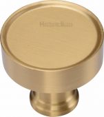C4549-SB Heritage Brass Cabinet Knob Florence Design 32mm Satin Brass Finish