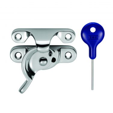 Click Here To Enlarge This Photo Of AA40LCKCP - Carlisle Brass Locking Sash Fastener (Fitch Pattern) Polished Chrome